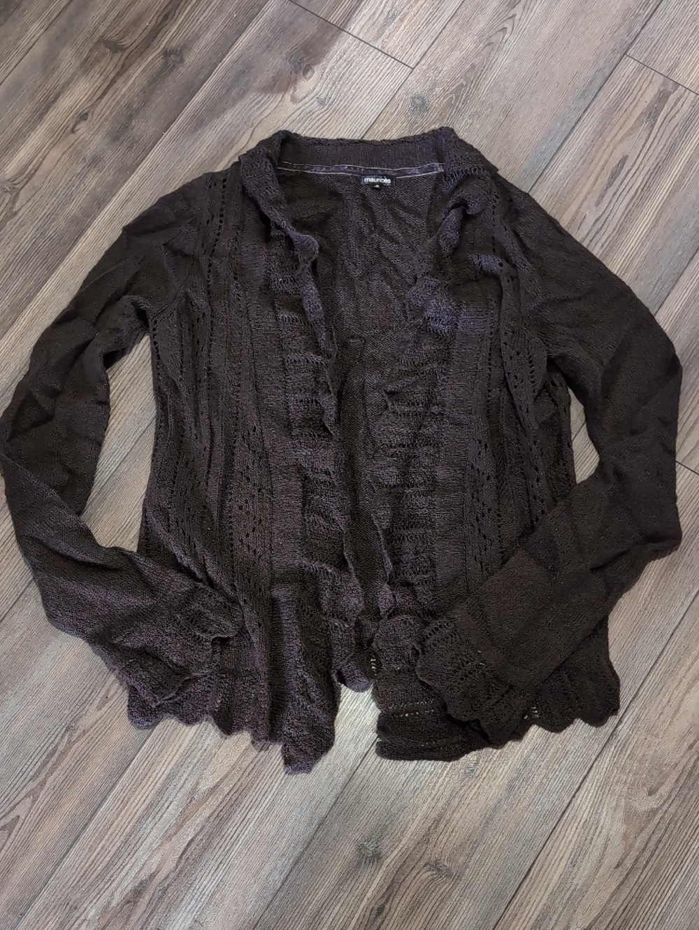 Maurice's Brown Mohair Sweater Medium